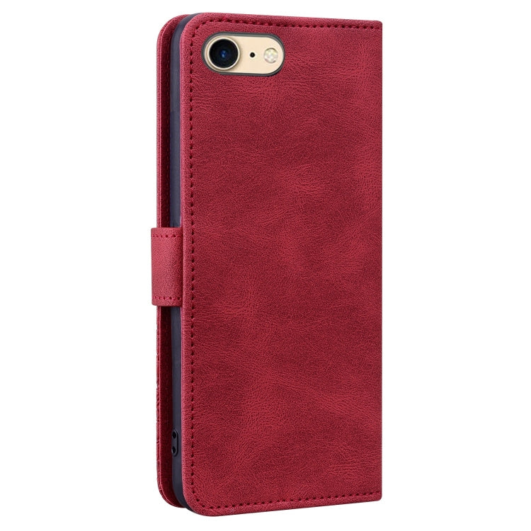 For iPhone SE 2022 / SE 2020 / 8 / 7 Geometric Mandala Embossed Leather Phone Case