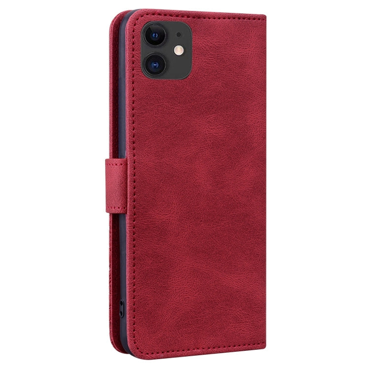 For iPhone 11 Geometric Mandala Embossed Leather Phone Case