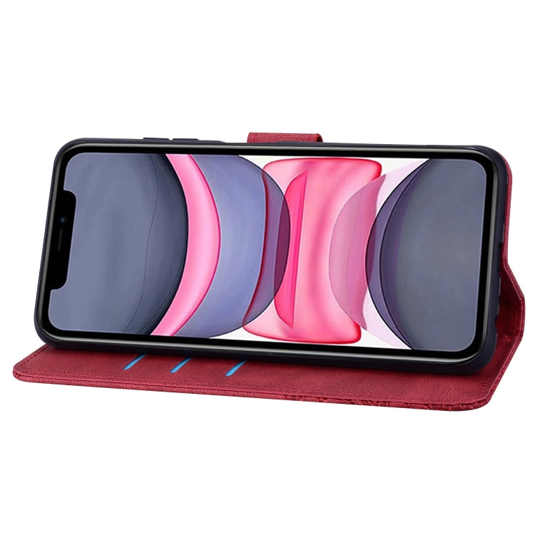 For iPhone 11 Geometric Mandala Embossed Leather Phone Case