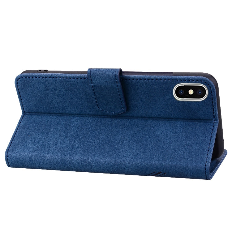 For iPhone XS Max Geometric Mandala Embossed Leather Phone Case