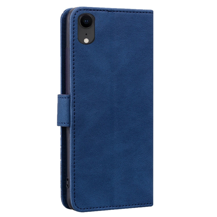 For iPhone XR Geometric Mandala Embossed Leather Phone Case