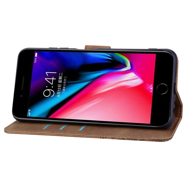 Geometric Mandala Embossed Leather Phone Case For iPhone 8 Plus / 7 Plus