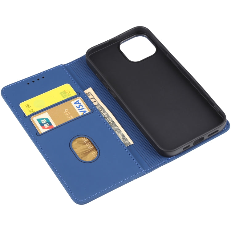 For iPhone 14 Magnetism Skin Feel Card Holder Leather Phone Case