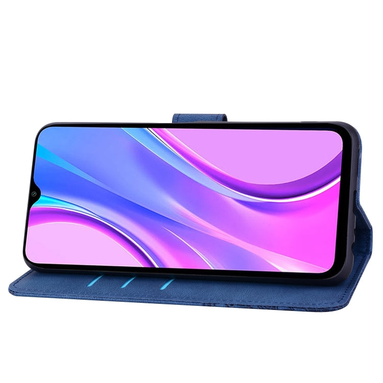 For Xiaomi Redmi 9 Geometric Mandala Embossed Leather Phone Case