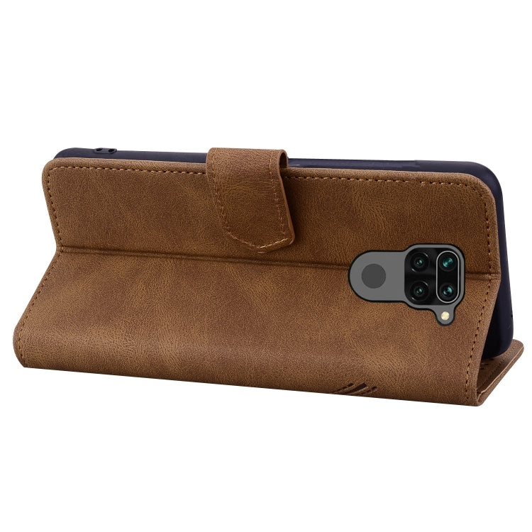 For Xiaomi Redmi Note 9 Geometric Mandala Embossed Leather Phone Case