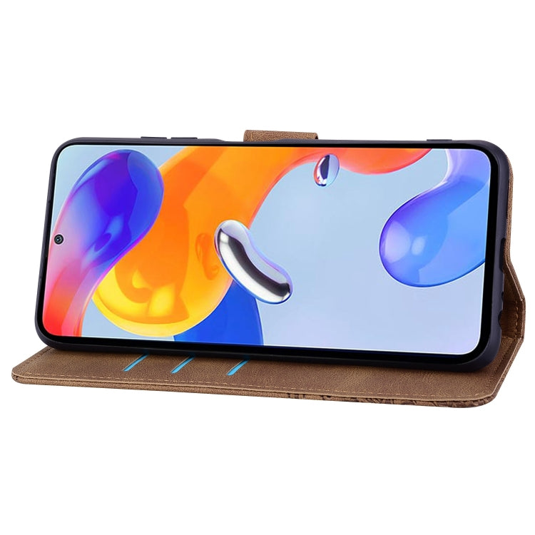 For Xiaomi Redmi Note 11 Pro 5G / 4G Geometric Mandala Embossed Leather Phone Case