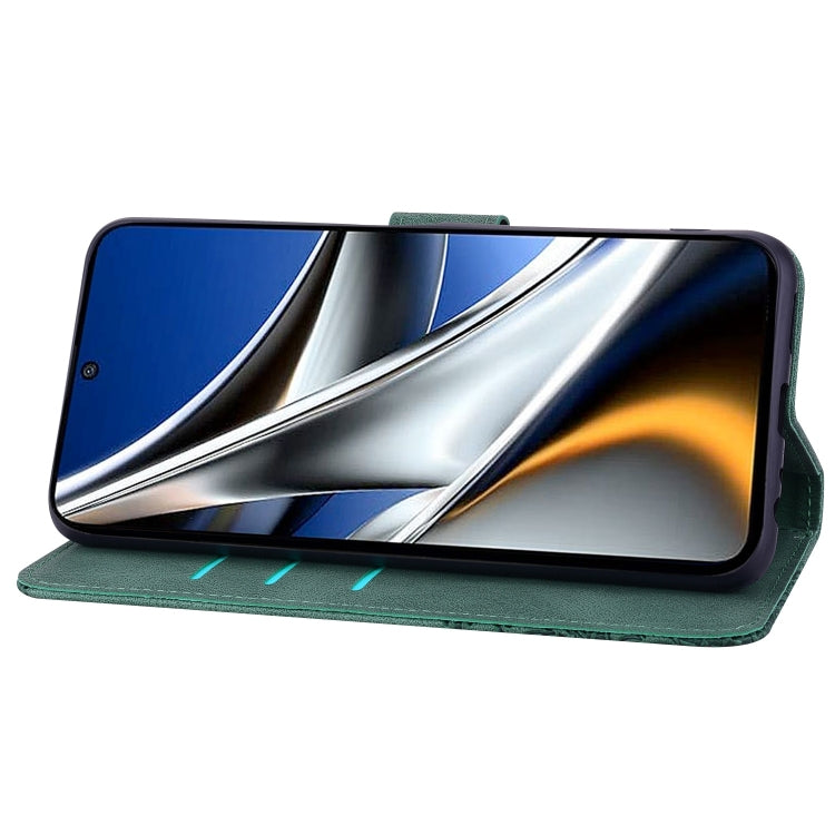 For Xiaomi Poco X4 Pro Geometric Mandala Embossed Leather Phone Case