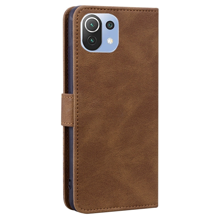 For Xiaomi 11 Lite Geometric Mandala Embossed Leather Phone Case