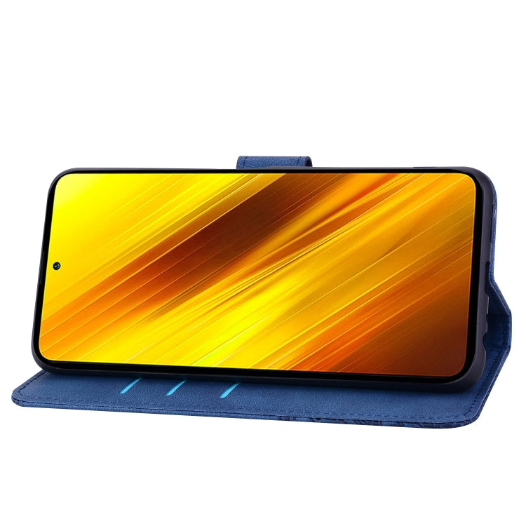 For Xiaomi Poco X3 NFC Geometric Mandala Embossed Leather Phone Case