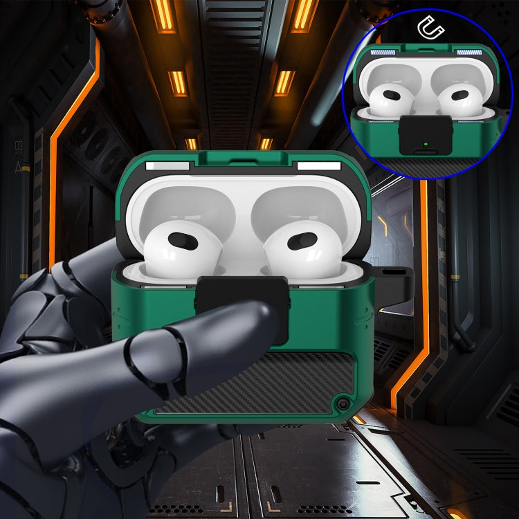 Automatic Bomb TPU + PC Earphone Protective Case with Switch For AirPods 3