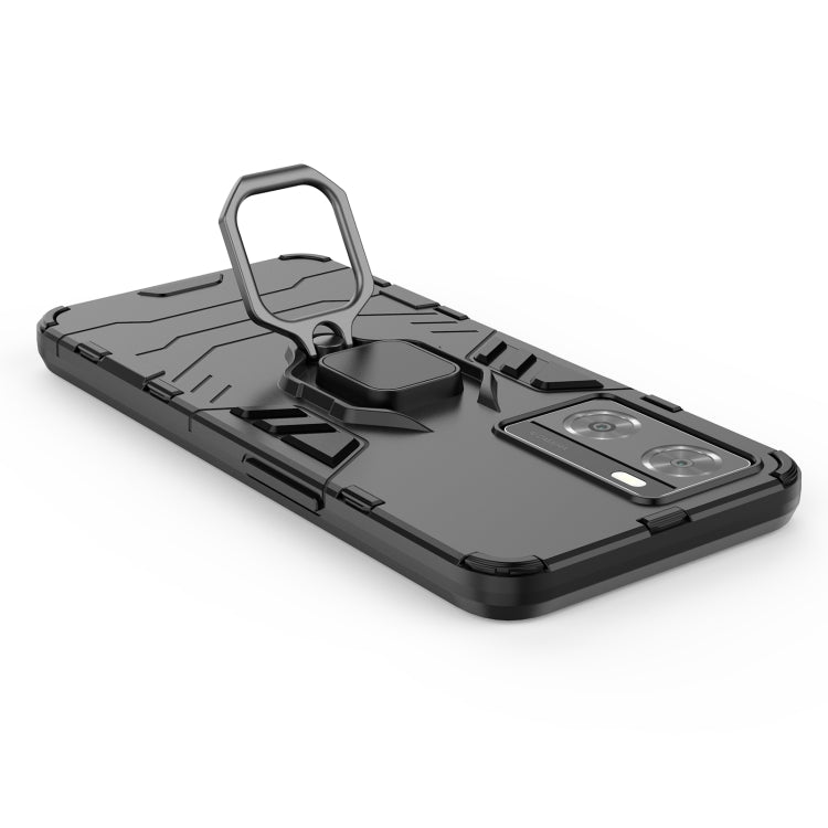 For OPPO A57 4G Foreign Version Shockproof PC + TPU Holder Phone Case