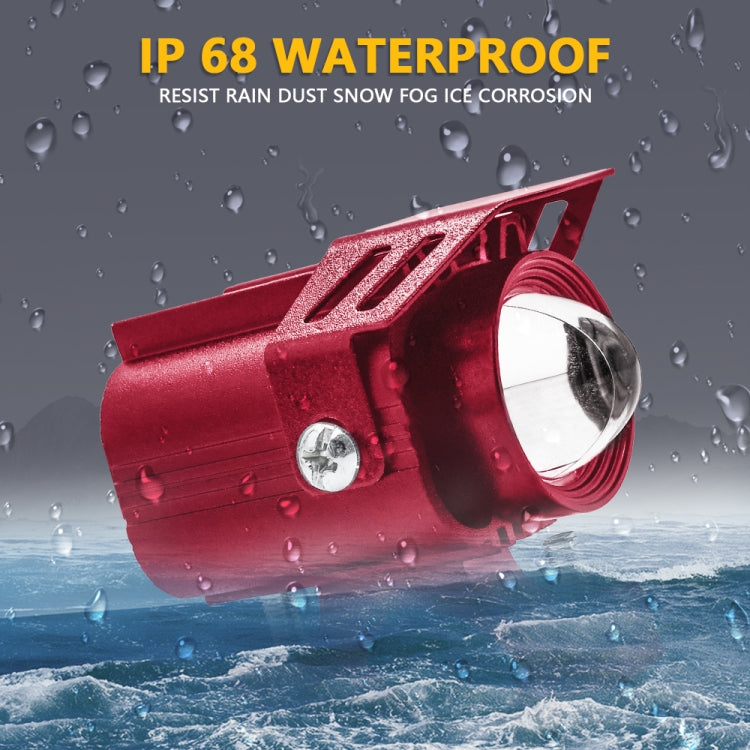 S8 Motorcycle Rearview Mirror LED Strobe Spotlight