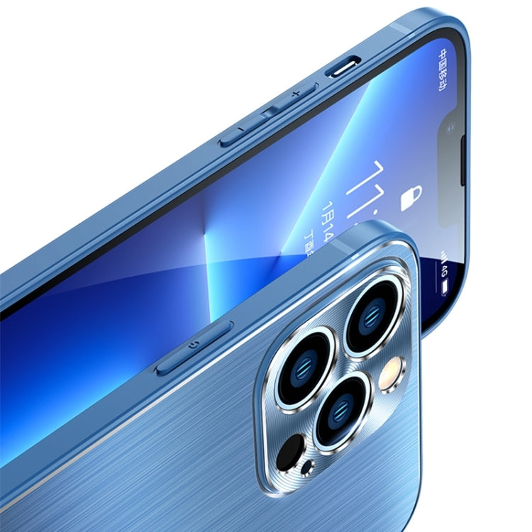 For iPhone 14 Pro Brushed Texture Shockproof Phone Case