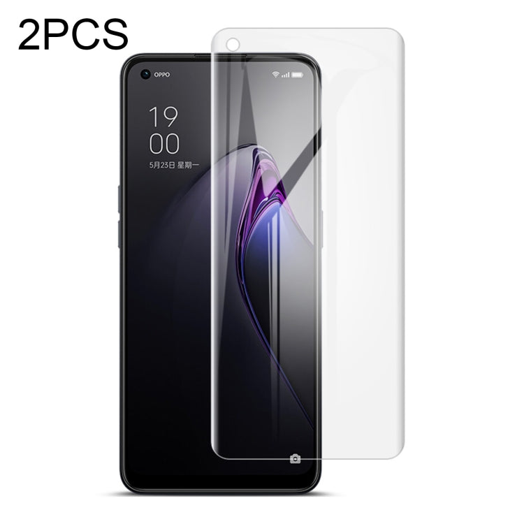 For OPPO Reno8 5G/Reno8 5G Global 2 PCS IMAK Curved Full Screen Hydrogel Film Front Protector