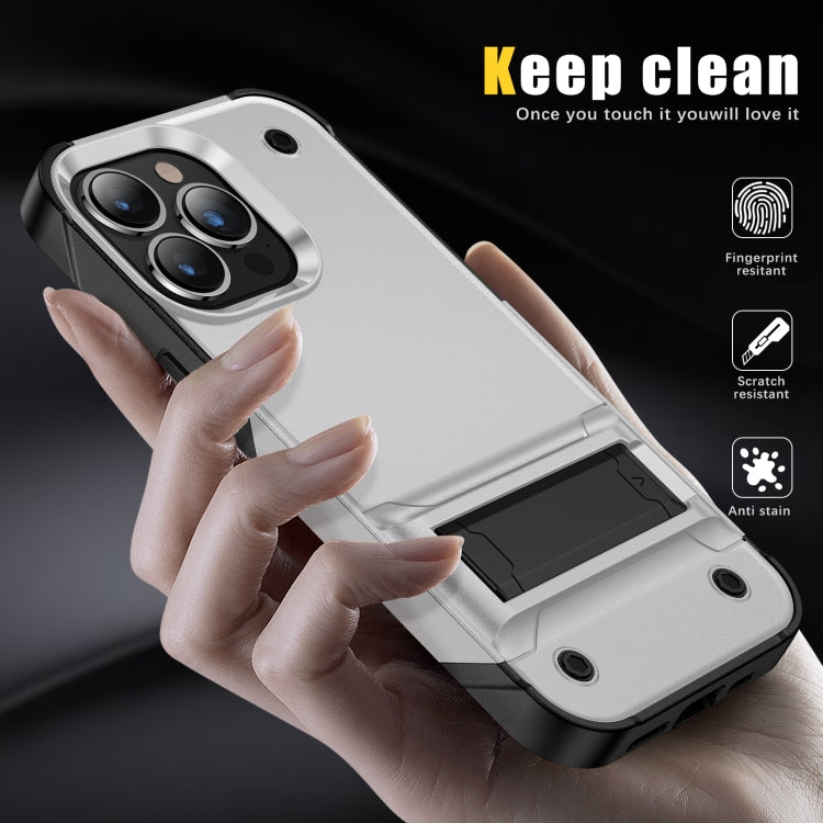 For iPhone 14 PC + TPU Shockproof Phone Case with Holder