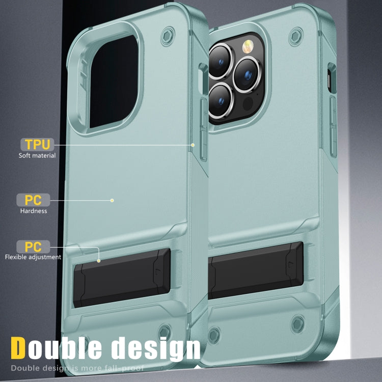 For iPhone 14 PC + TPU Shockproof Phone Case with Holder