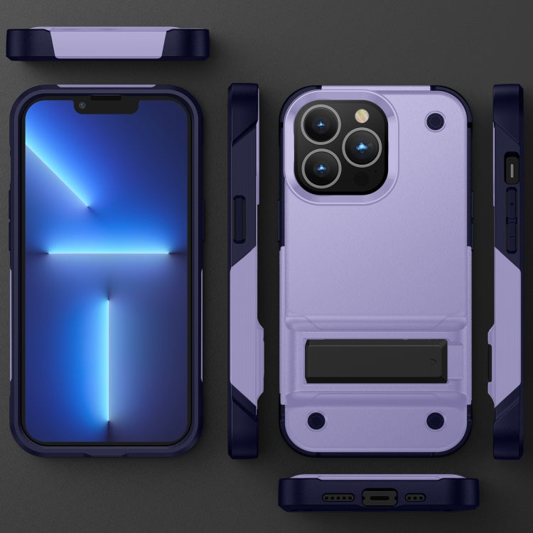 For iPhone 14 PC + TPU Shockproof Phone Case with Holder