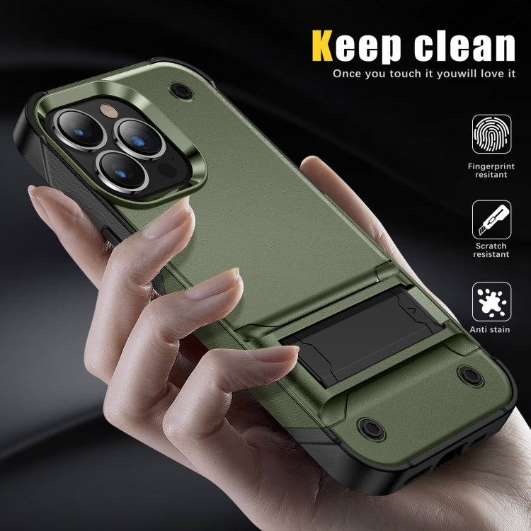 PC + TPU Shockproof Phone Case with Holder For iPhone 14 Pro Max