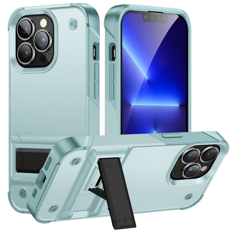 PC + TPU Shockproof Phone Case with Holder For iPhone 14 Pro Max