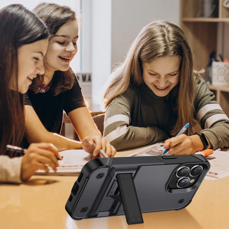 PC + TPU Shockproof Phone Case with Holder For iPhone 14 Max