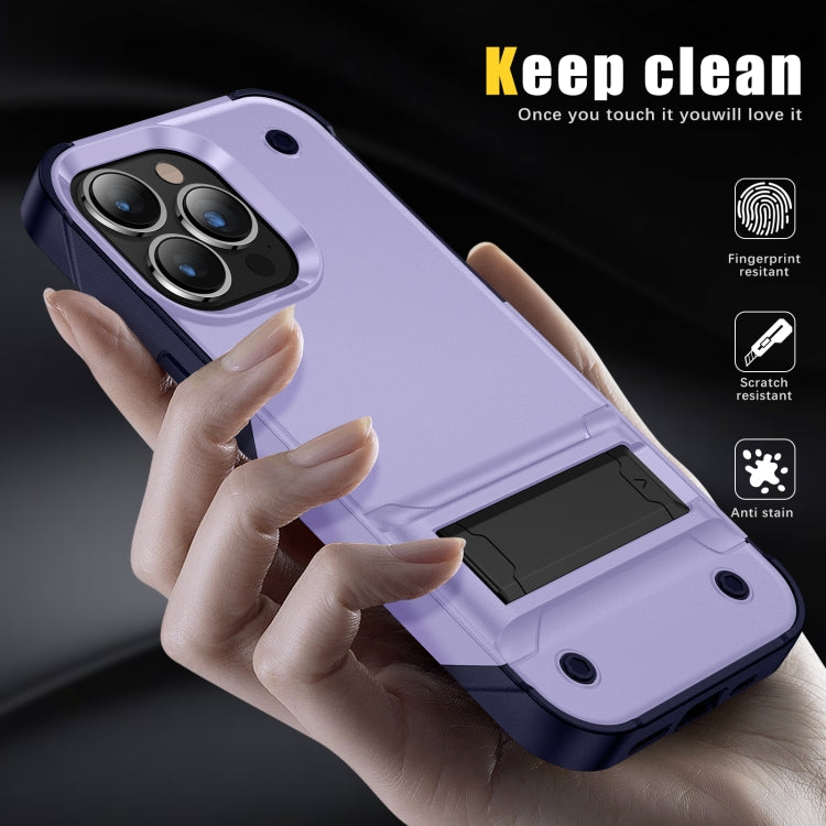 PC + TPU Shockproof Phone Case with Holder For iPhone 14 Max