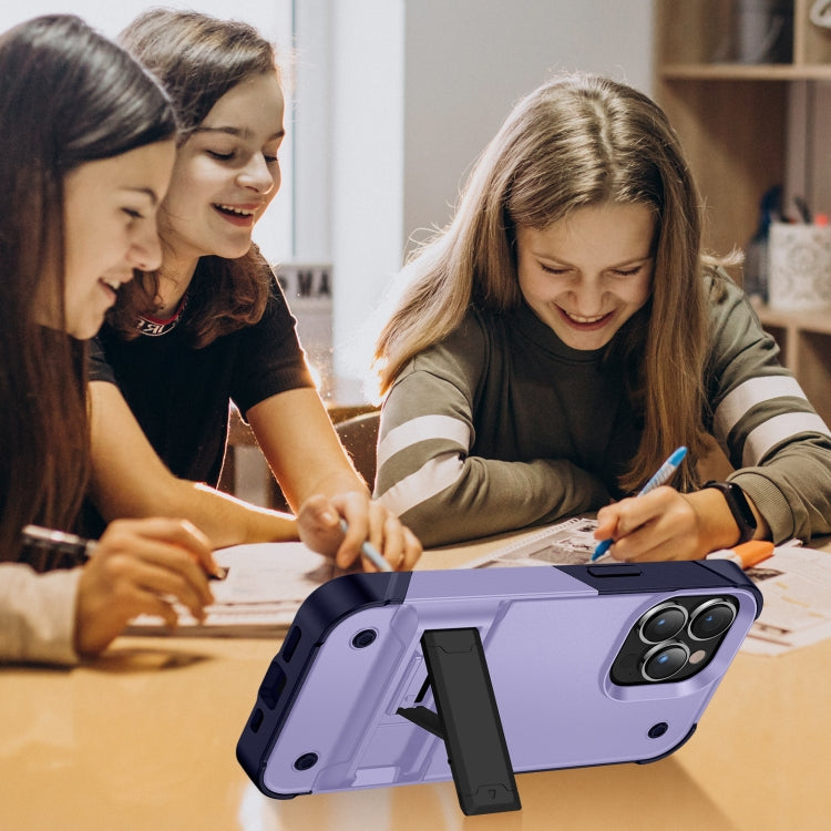 PC + TPU Shockproof Phone Case with Holder For iPhone 14 Max