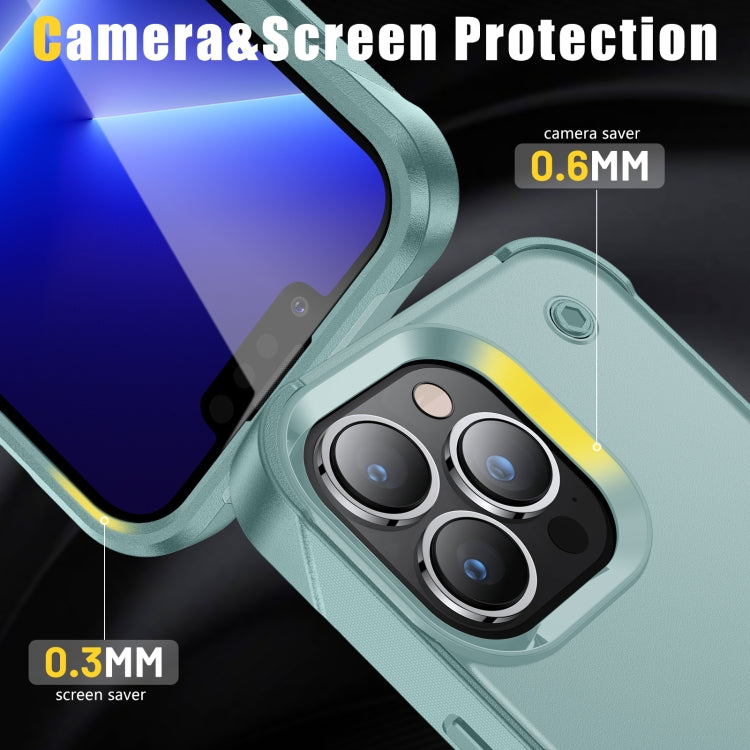 PC + TPU Shockproof Phone Case with Holder For iPhone 14 Pro