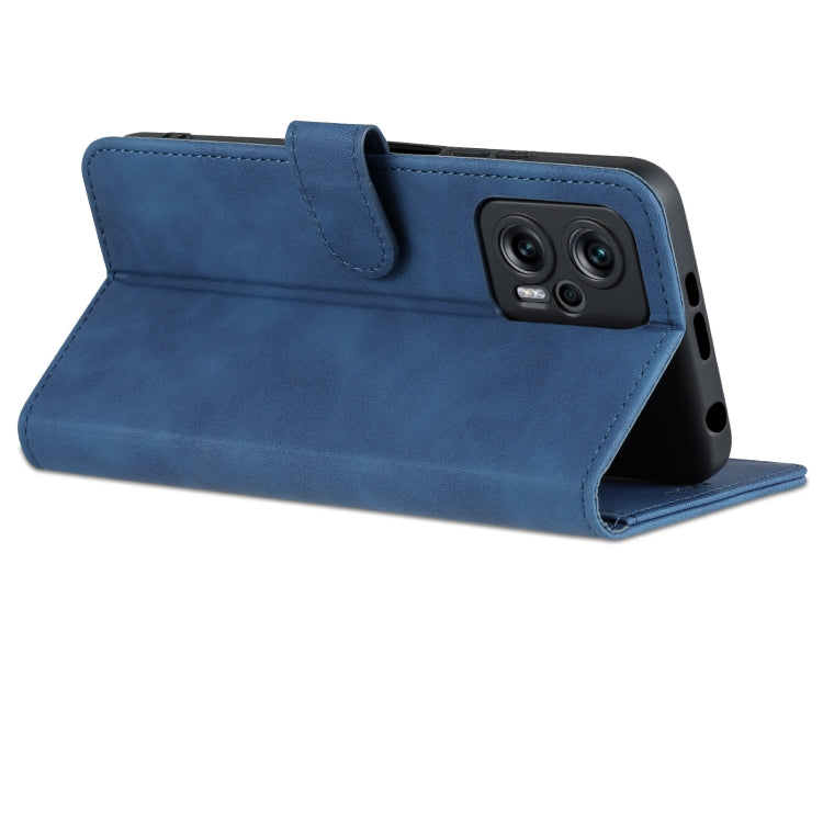 For Xiaomi Redmi Note 11T Pro/POCO X4 GT AZNS Skin Feel Calf Texture Flip Leather Phone Case