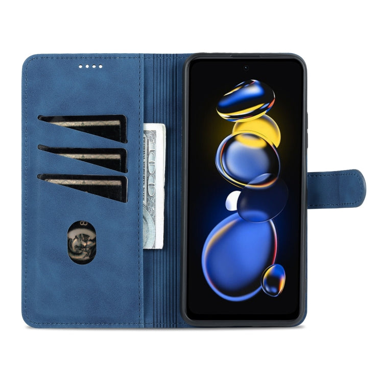 For Xiaomi Redmi Note 11T Pro/POCO X4 GT AZNS Skin Feel Calf Texture Flip Leather Phone Case