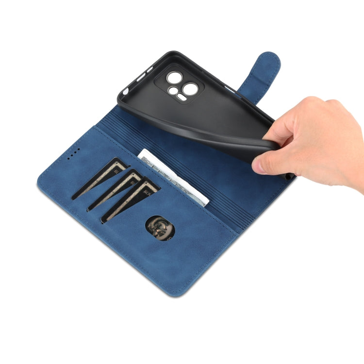 For Xiaomi Redmi Note 11T Pro/POCO X4 GT AZNS Skin Feel Calf Texture Flip Leather Phone Case