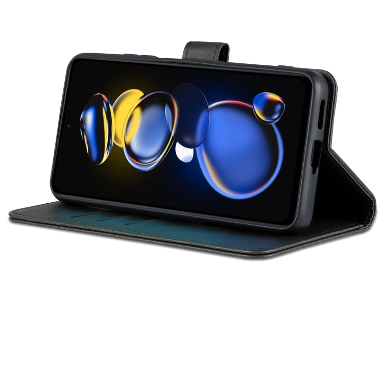 For Xiaomi Redmi Note 11T Pro/POCO X4 GT AZNS Skin Feel Calf Texture Flip Leather Phone Case