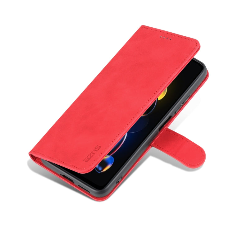 For Xiaomi Redmi Note 11T Pro/POCO X4 GT AZNS Skin Feel Calf Texture Flip Leather Phone Case