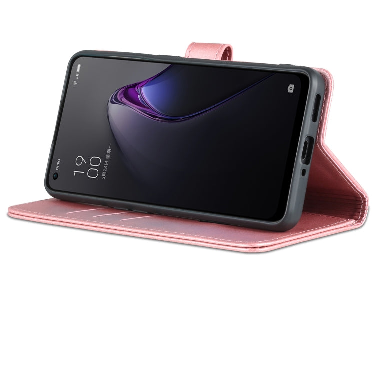 For OPPO Reno8 AZNS Skin Feel Calf Texture Flip Leather Phone Case