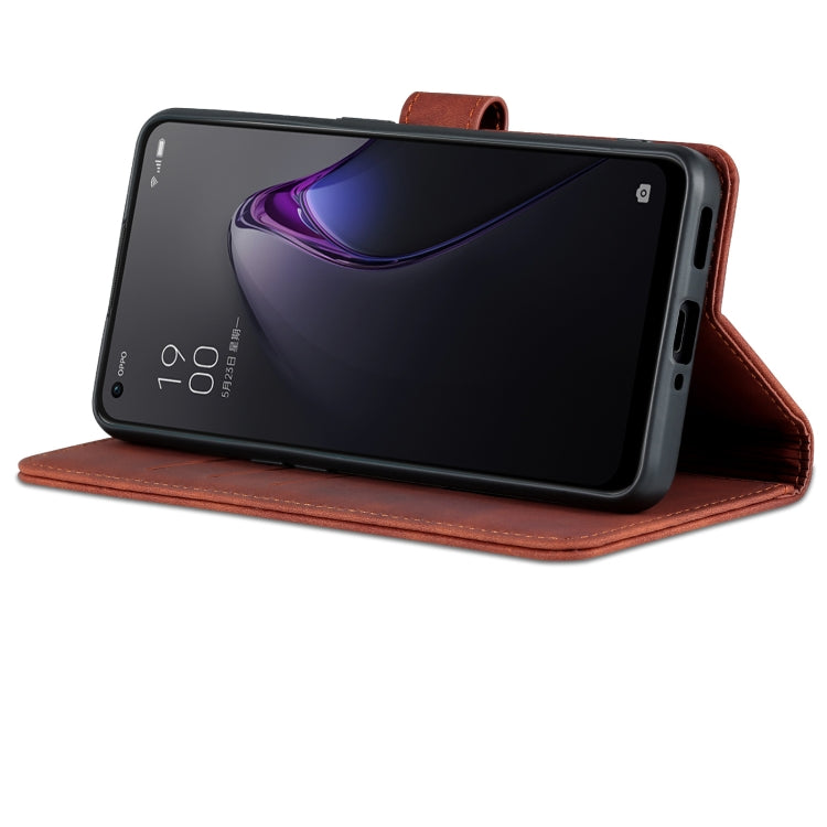 For OPPO Reno8 Pro AZNS Skin Feel Calf Texture Flip Leather Phone Case