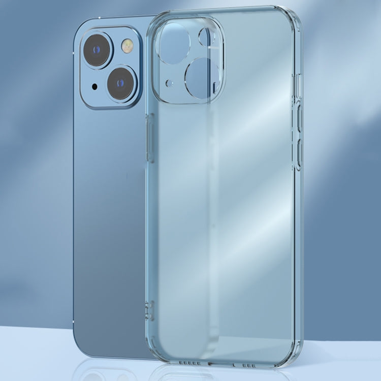 For iPhone 14 Frosted TPU + Glass Phone Case
