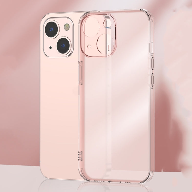 For iPhone 14 Plus Frosted TPU + Glass Phone Case