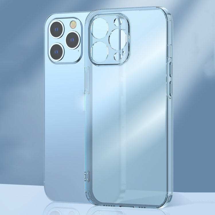 For iPhone 14 Pro Max Frosted TPU + Glass Phone Case