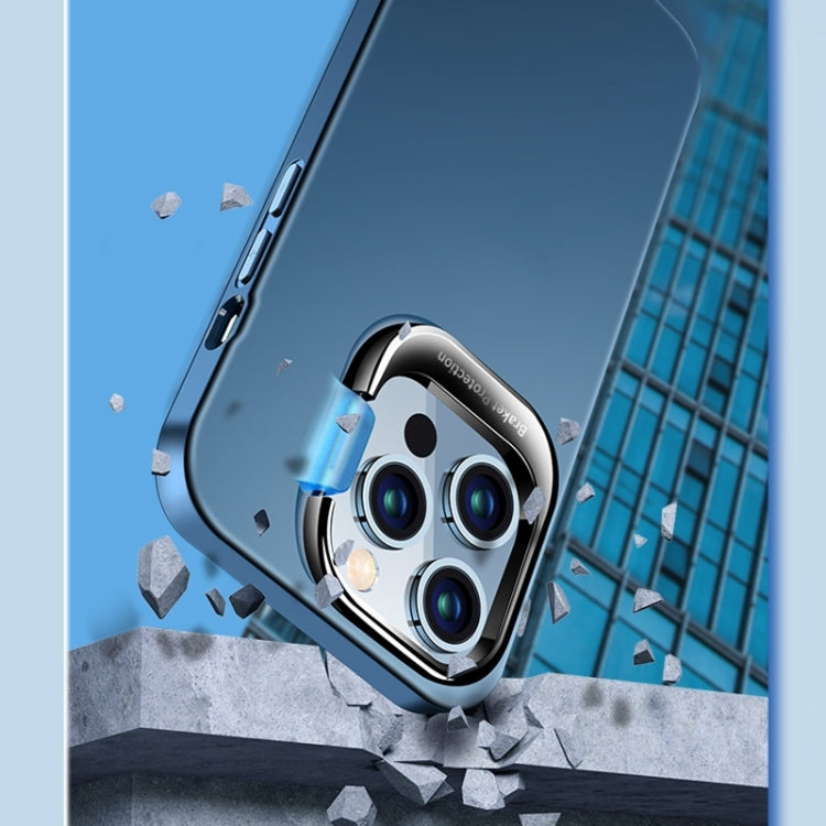 For iPhone 14 Metal Lens Cover Holder Phone Case