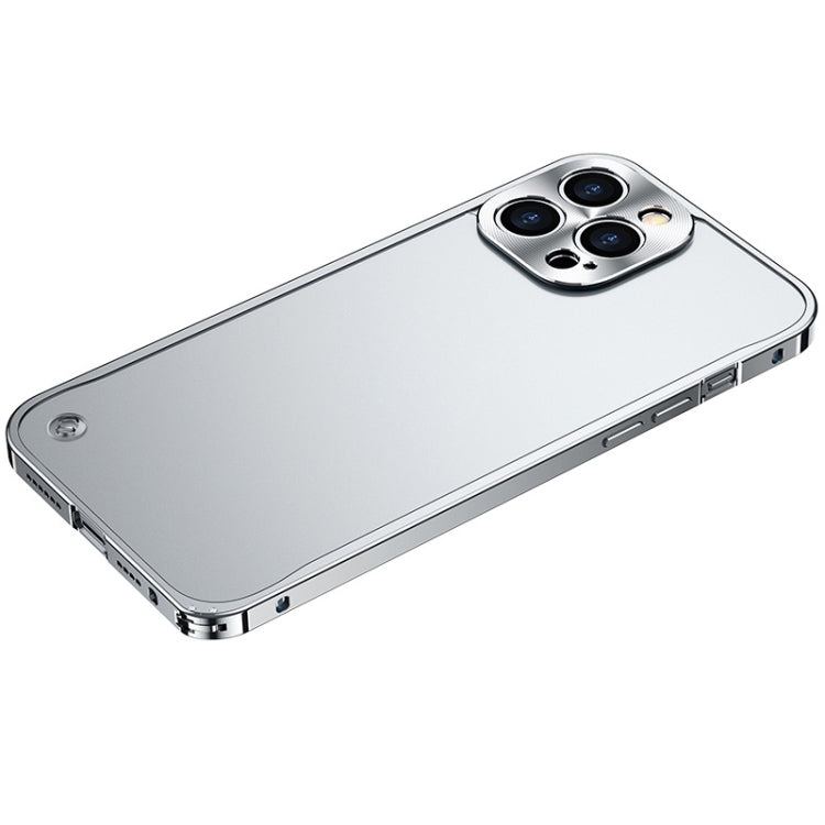 For iPhone 14 Pro Max Metal Frame + Frosted PC Phone Case