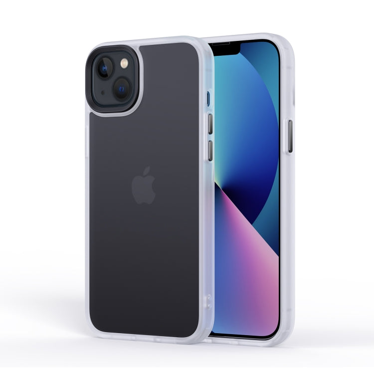 For iPhone 14 Frosted Back Shockproof Phone Case