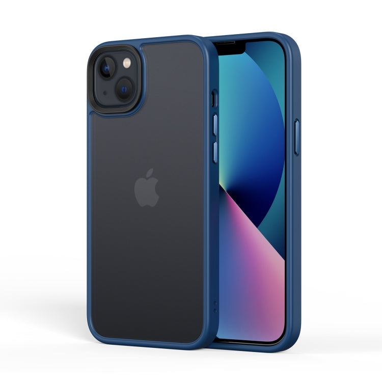 For iPhone 14 Plus Frosted Back Shockproof Phone Case