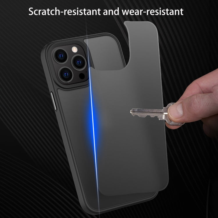 For iPhone 14 Plus Frosted Back Shockproof Phone Case