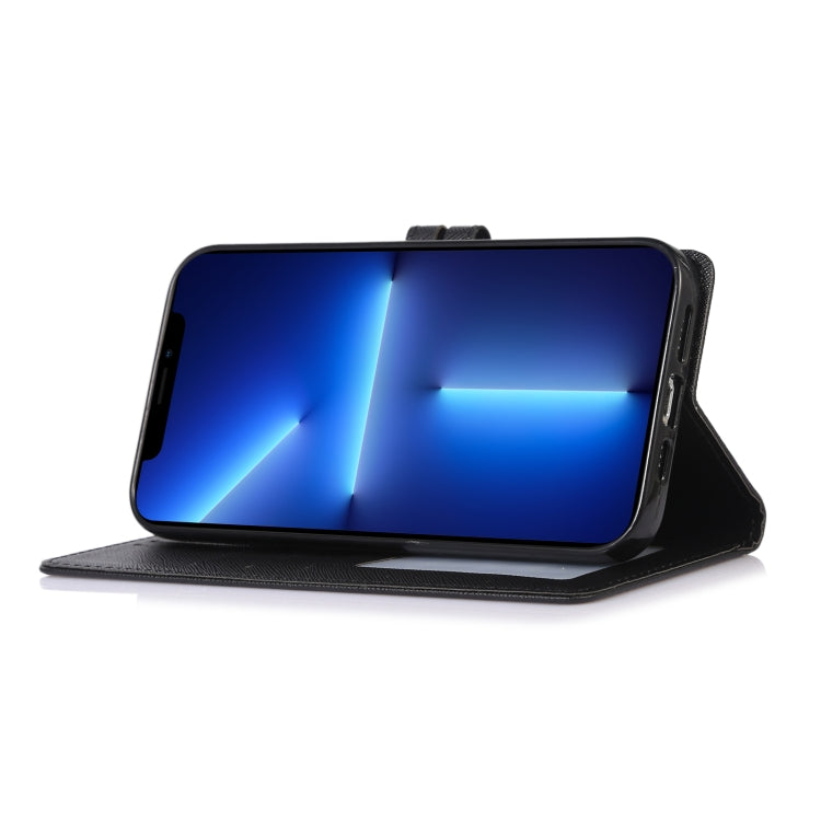 Cross Texture Horizontal Flip Leather Phone Case For iPhone 14 Pro Max