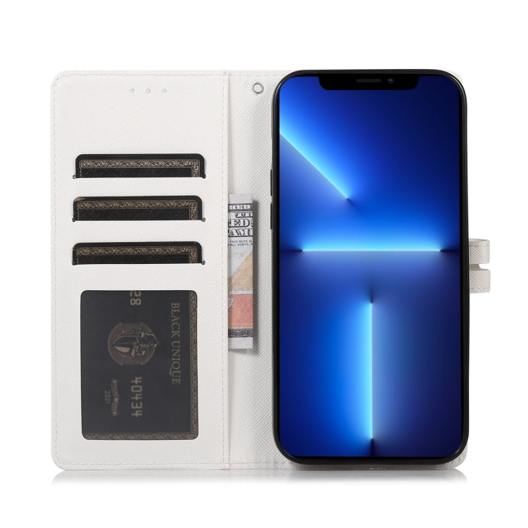 Cross Texture Horizontal Flip Leather Phone Case For iPhone 14 Pro Max