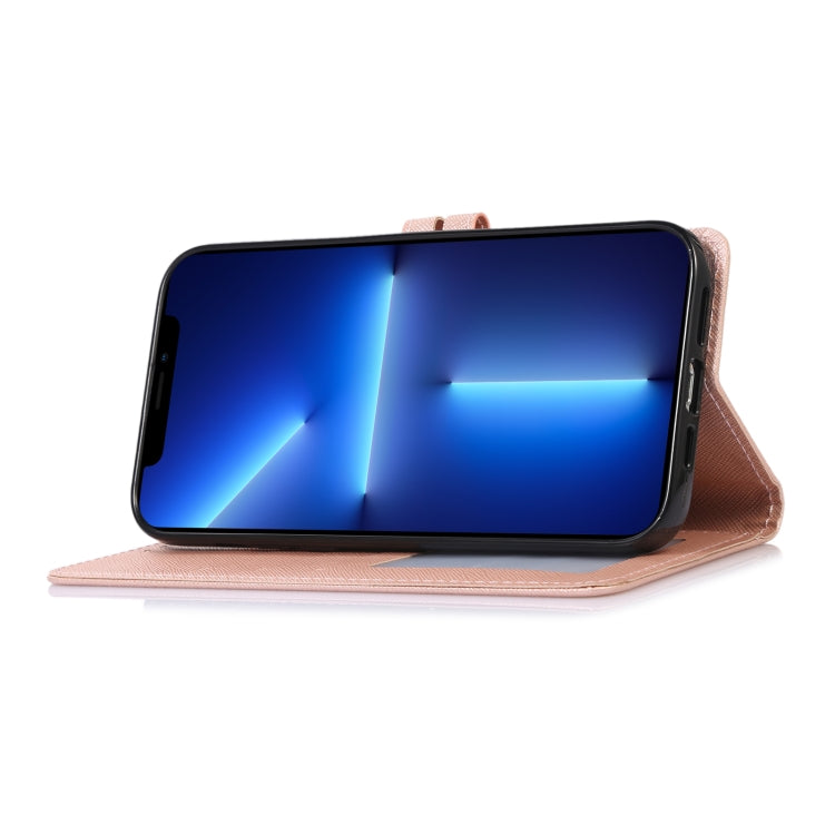 Cross Texture Horizontal Flip Leather Phone Case For iPhone 14 Pro Max