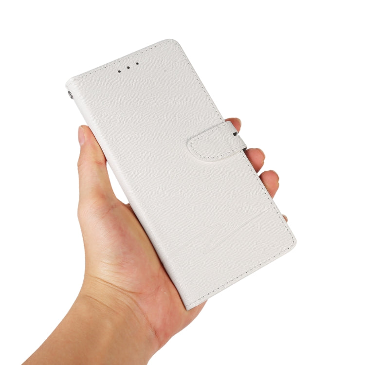 Cross Texture Horizontal Flip Leather Phone Case For iPhone 14 Max