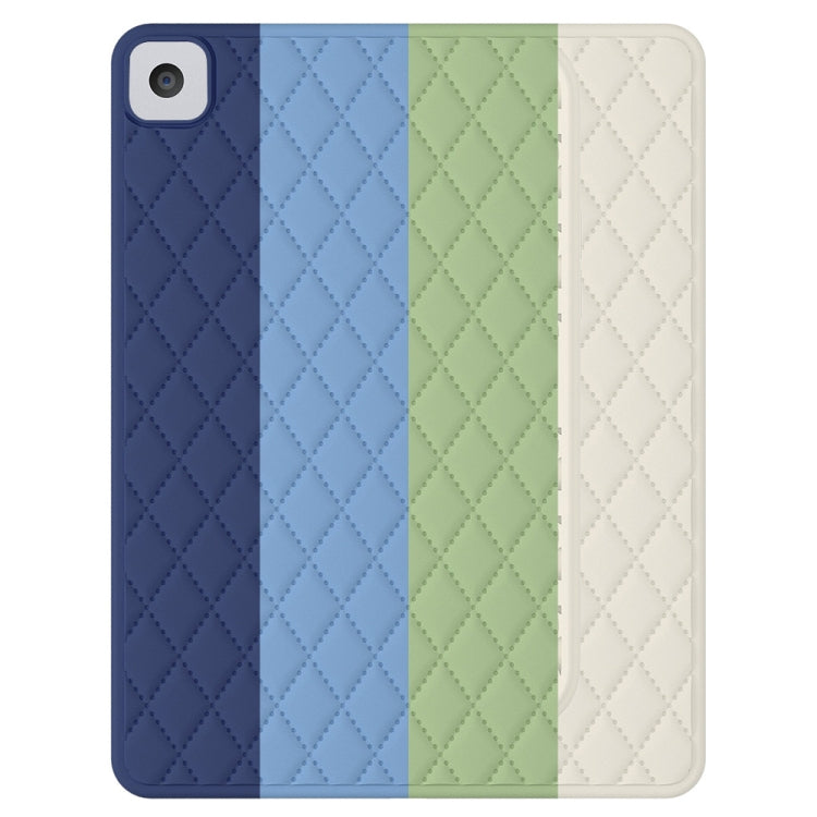 For iPad 10.2 2019 / 2020 / 2021 Diamond Lattice Silicone Tablet Case
