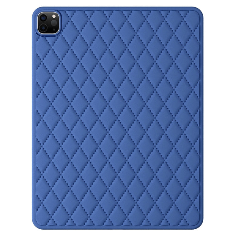 For iPad Pro 12.9 2022 / 2021 / 2020 / 2018 Diamond Lattice Silicone Tablet Case