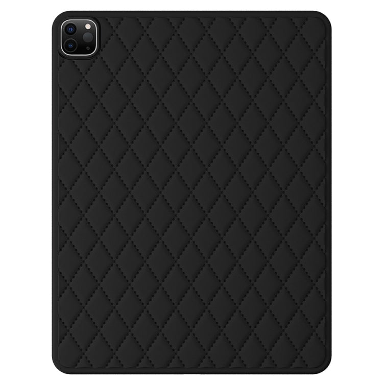 For iPad Pro 12.9 2022 / 2021 / 2020 / 2018 Diamond Lattice Silicone Tablet Case