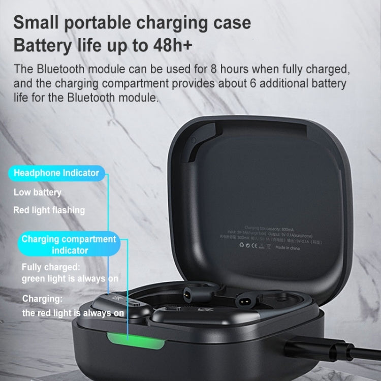 KZ-AZ09 PRO 5.2 Wireless Qualcomm Bluetooth Headset Earhook 5.2 Wireless Qualcomm Bluetooth Module 0.78/0.75 Interface Applicable(Black)